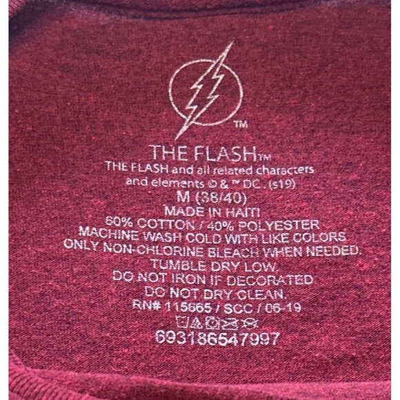 The Flash & DC T-shirt Men's Cotton Polyester Blend Men's Size Medium - Picture 10 of 10